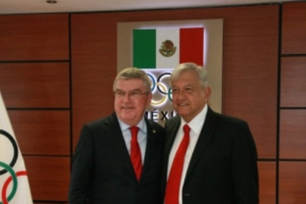 Sostiene AMLO encuentro con presidente del Comité Olímpico Internacional