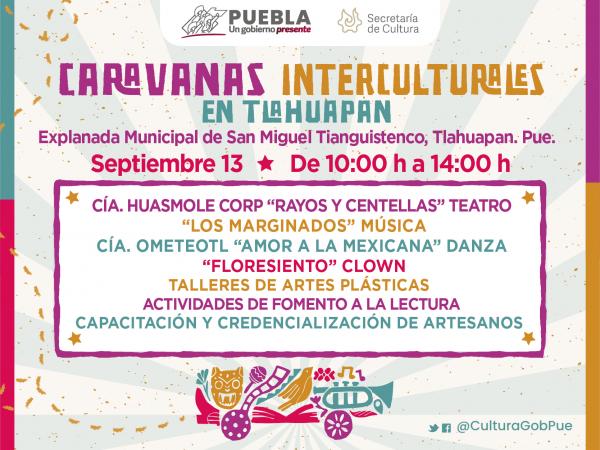 Programa gobierno de Puebla «Caravanas Interculturales» en Tlahuapan