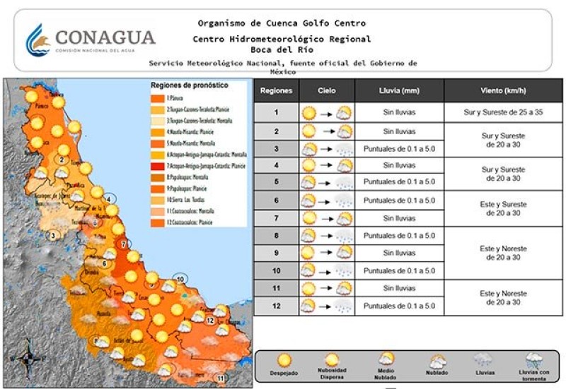 Frente frío 21 ingresará este martes por la tarde