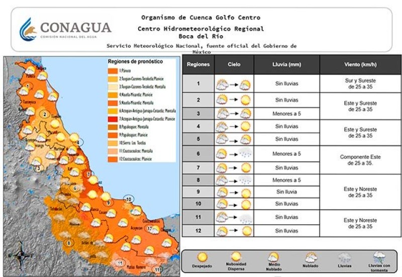 Se espera que este martes continúe ambiente cálido por ‘surada’