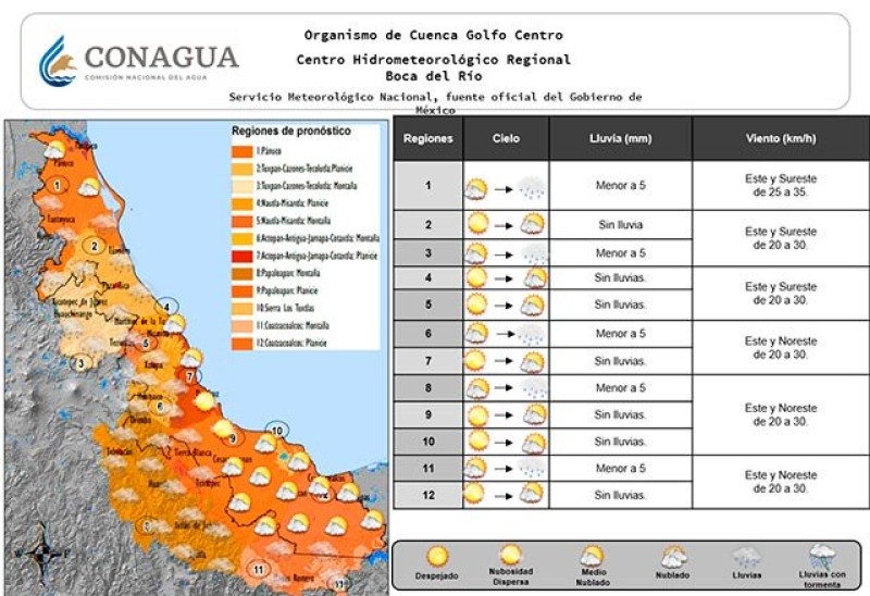 Jueves muy caluroso y seco en mayor parte del Estado