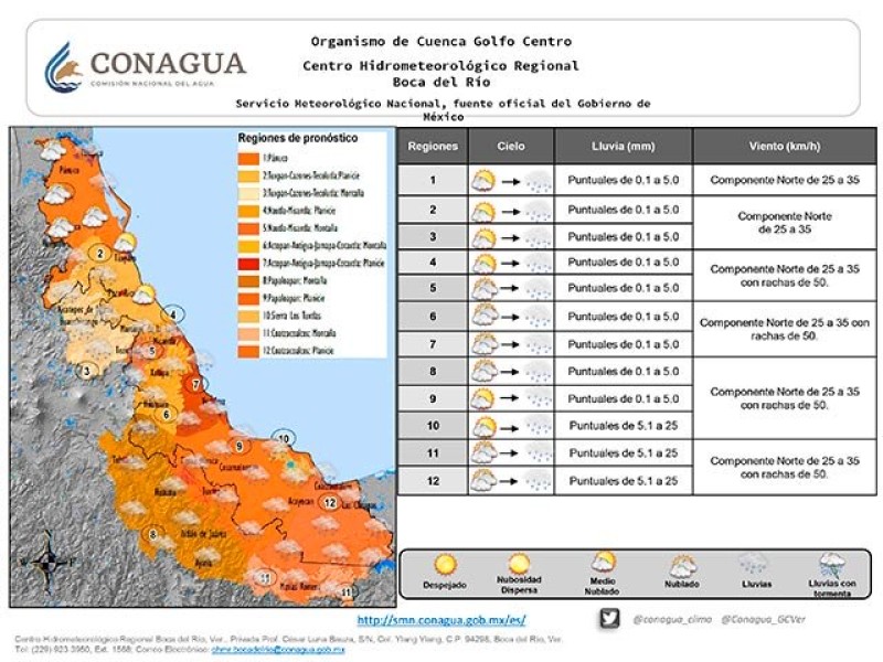 Continuará el ambiente frío en mayor parte del Estado