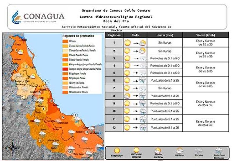 Se prevén días calurosos en mayor parte del Estado