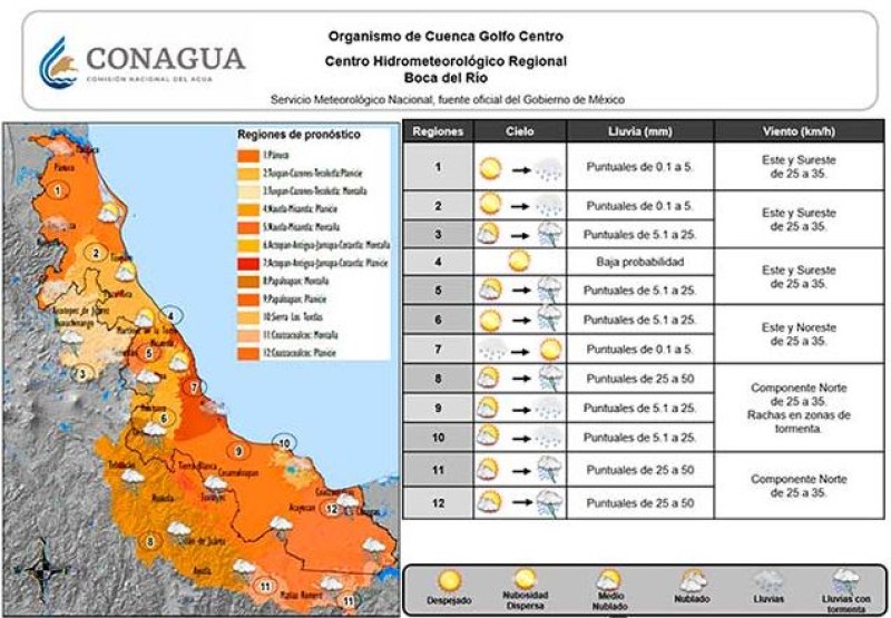 Se pronostica menos calor para este jueves en el Estado