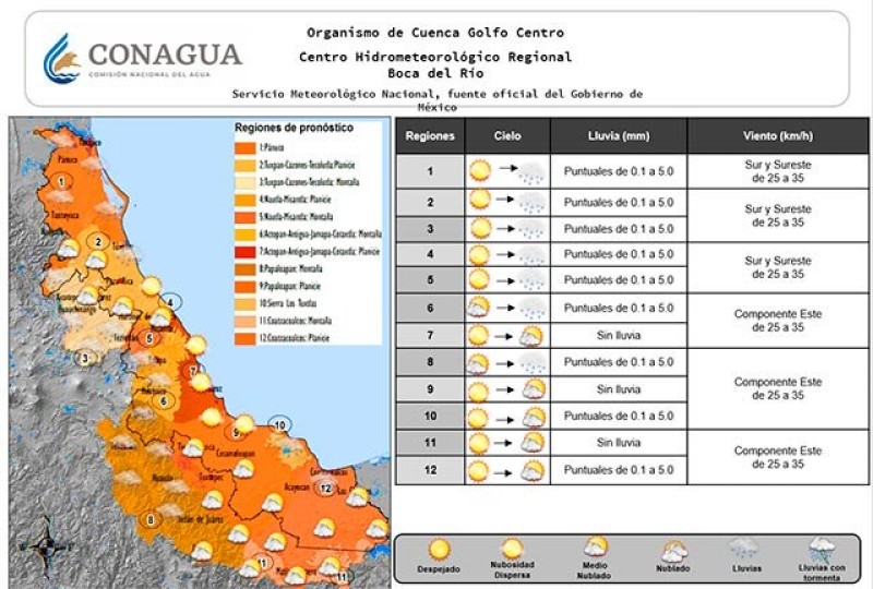 Este viernes ambiente templado en mayor parte del Estado